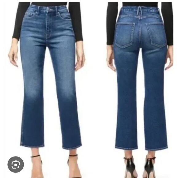 Good American Denim - Good American Good Curve Western Yoke Straight Jeans